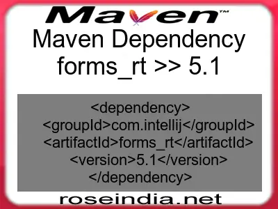 Maven dependency of forms_rt version 5.1