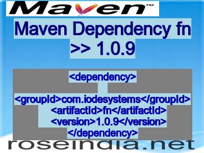 Maven dependency of fn version 1.0.9