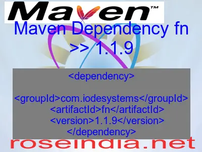 Maven dependency of fn version 1.1.9