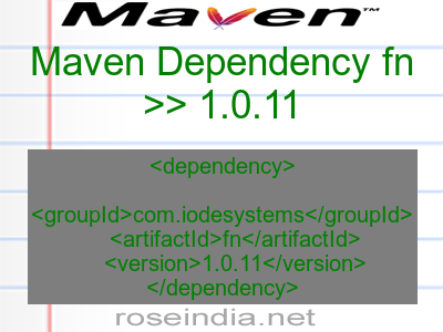 Maven dependency of fn version 1.0.11