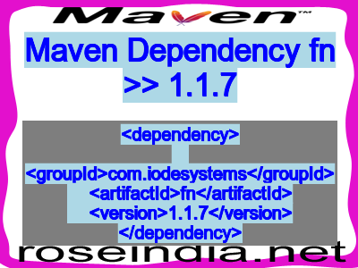 Maven dependency of fn version 1.1.7