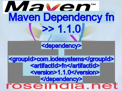 Maven dependency of fn version 1.1.0