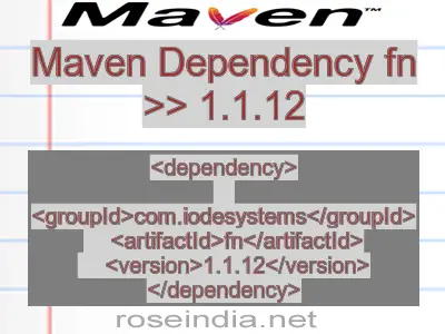Maven dependency of fn version 1.1.12