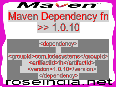 Maven dependency of fn version 1.0.10