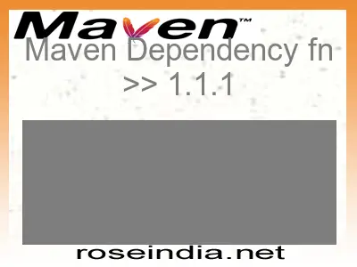 Maven dependency of fn version 1.1.1