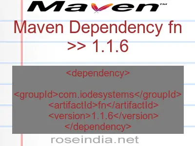 Maven dependency of fn version 1.1.6