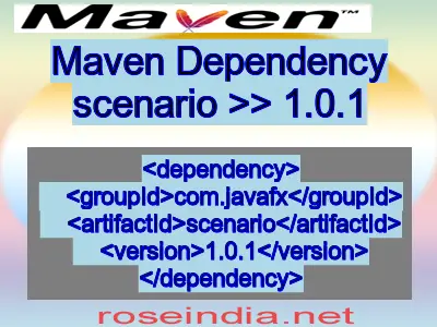 Maven dependency of scenario version 1.0.1
