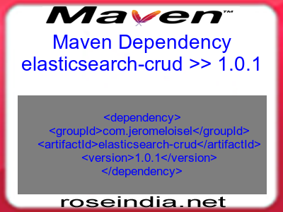 Maven dependency of elasticsearch-crud version 1.0.1