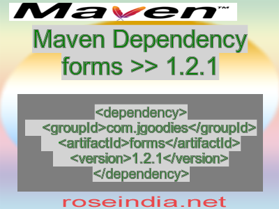 Maven dependency of forms version 1.2.1