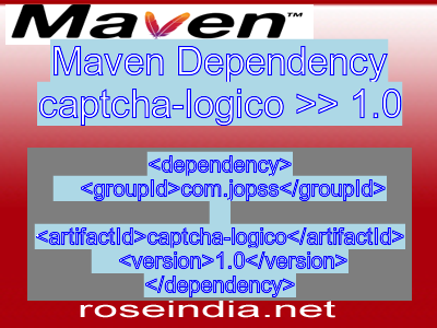 Maven dependency of captcha-logico version 1.0