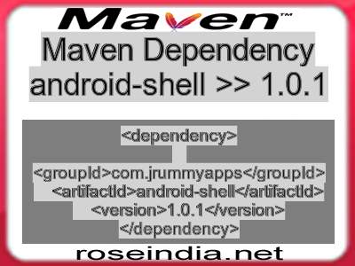 Maven dependency of android-shell version 1.0.1