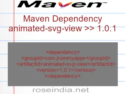 Maven dependency of animated-svg-view version 1.0.1