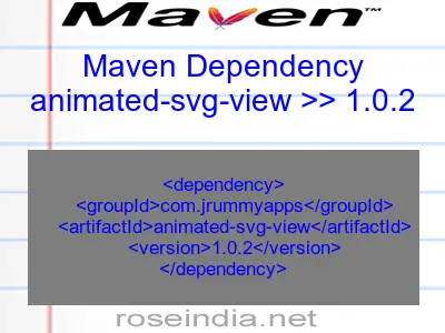 Maven dependency of animated-svg-view version 1.0.2