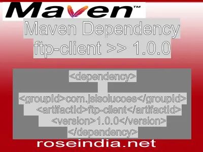 Maven dependency of ftp-client version 1.0.0