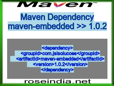 Maven dependency of maven-embedded version 1.0.2