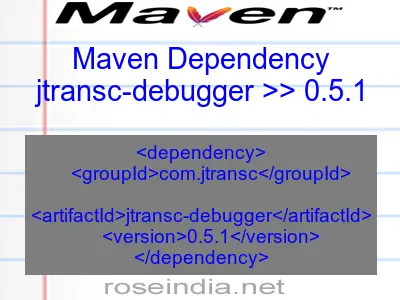 Maven dependency of jtransc-debugger version 0.5.1