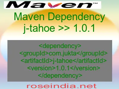 Maven dependency of j-tahoe version 1.0.1