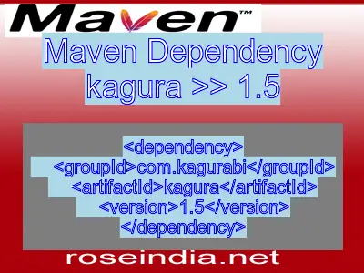 Maven dependency of kagura version 1.5