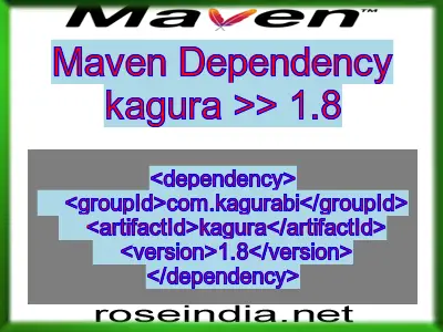 Maven dependency of kagura version 1.8