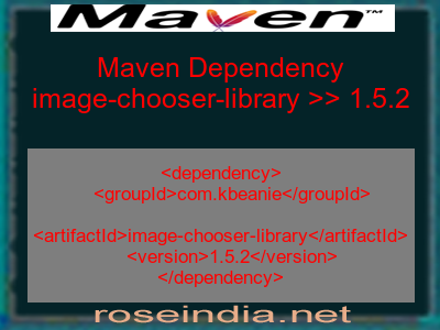 Maven dependency of image-chooser-library version 1.5.2