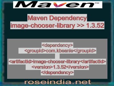 Maven dependency of image-chooser-library version 1.3.52
