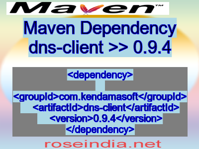 Maven dependency of dns-client version 0.9.4