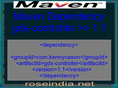 Maven dependency of gdx-controller version 1.1
