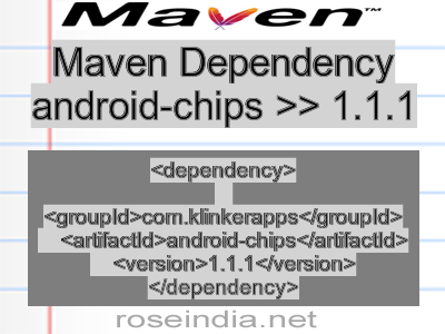 Maven dependency of android-chips version 1.1.1