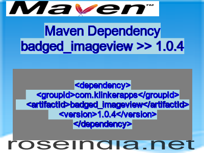 Maven dependency of badged_imageview version 1.0.4