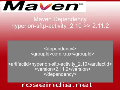 Maven dependency of hyperion-sftp-activity_2.10 version 2.11.2