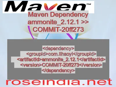 Maven dependency of ammonite_2.12.1 version COMMIT-20ff273