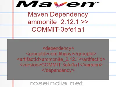 Maven dependency of ammonite_2.12.1 version COMMIT-3efe1a1