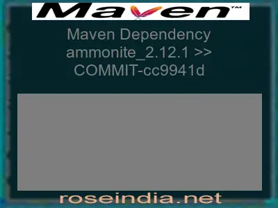 Maven dependency of ammonite_2.12.1 version COMMIT-cc9941d