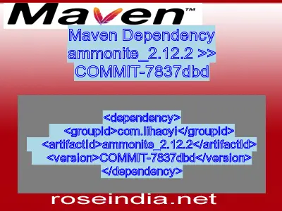 Maven dependency of ammonite_2.12.2 version COMMIT-7837dbd