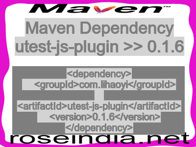 Maven dependency of utest-js-plugin version 0.1.6