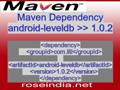 Maven dependency of android-leveldb version 1.0.2