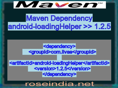 Maven dependency of android-loadingHelper version 1.2.5