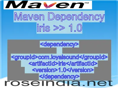 Maven dependency of iris version 1.0