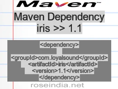 Maven dependency of iris version 1.1