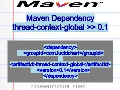 Maven dependency of thread-context-global version 0.1
