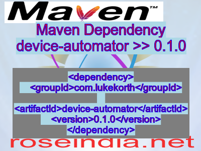 Maven dependency of device-automator version 0.1.0