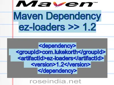 Maven dependency of ez-loaders version 1.2