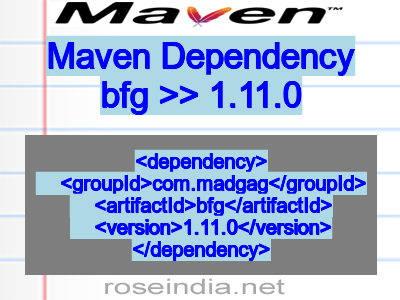 Maven dependency of bfg version 1.11.0