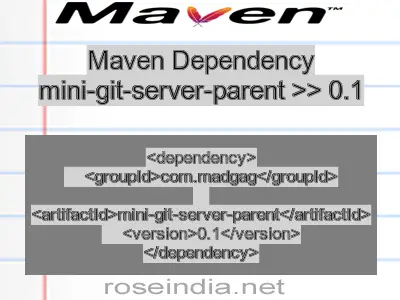 Maven dependency of mini-git-server-parent version 0.1