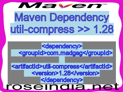 Maven dependency of util-compress version 1.28
