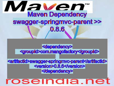 Maven dependency of swagger-springmvc-parent version 0.8.6