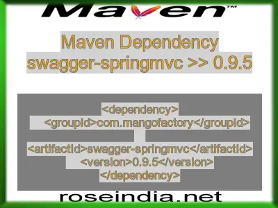 Maven dependency of swagger-springmvc version 0.9.5