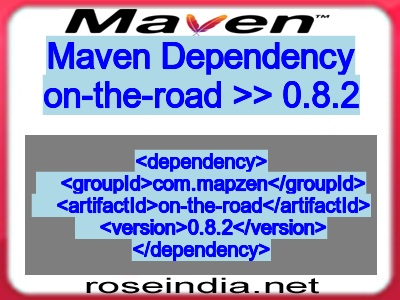 Maven dependency of on-the-road version 0.8.2