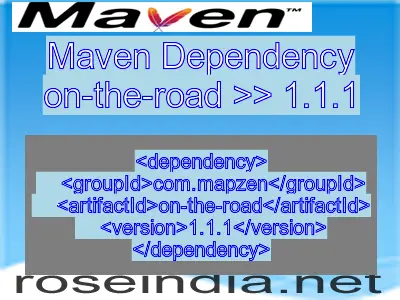 Maven dependency of on-the-road version 1.1.1