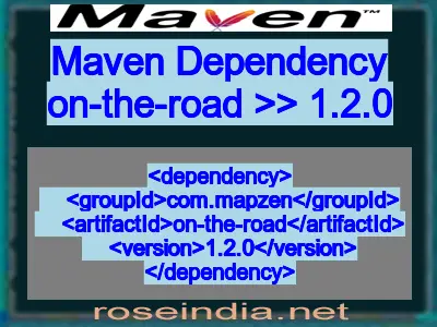 Maven dependency of on-the-road version 1.2.0